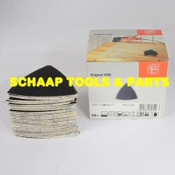 Schuurpapier met klitbevestiging zonder perforatie 80 x 80 x 80 mm korrel 120 | 63717.085.017